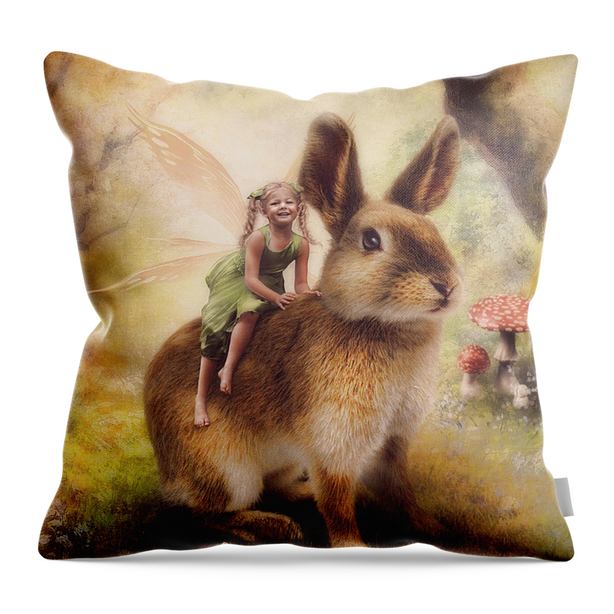 Happy Easter Throw Pillow by Cindy Grundsten - Pixels